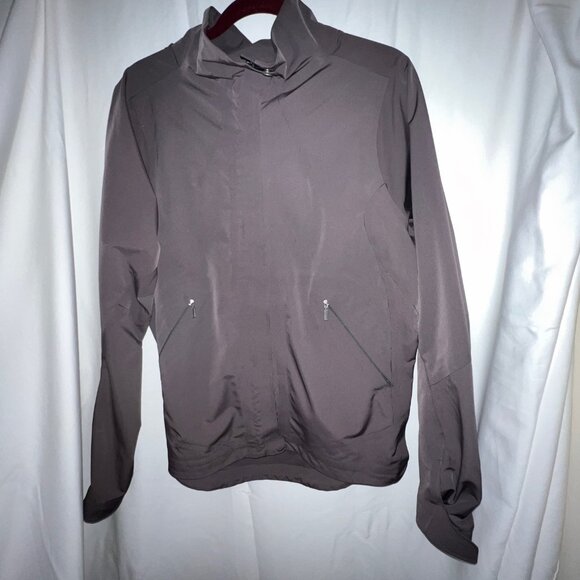 NAU Gray 100% Recycled Polyester Lightweight Jacket - Size Women's Large - Picture 1 of 9